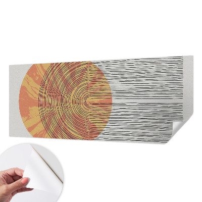 Stick-on wall mural Circle with lines