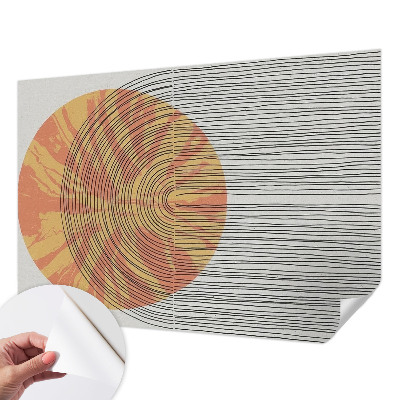 Stick-on wall mural Circle with lines