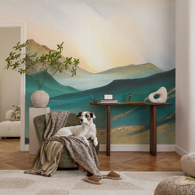 Removable wall mural wallpaper Peaceful landscape