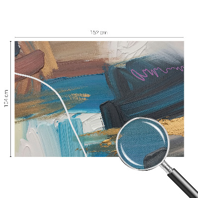 Peel and stick wall mural for bedroom with an abstract pattern