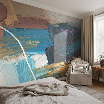 Peel and stick wall mural for bedroom Abstract pattern