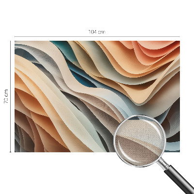 Peel and stick wall mural for kids' room Wavy forms