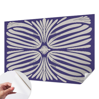 Nursery wall mural Floral symmetry