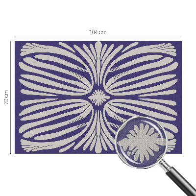 Nursery wall mural Floral symmetry
