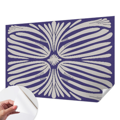 Nursery wall mural Floral symmetry