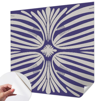 Nursery wall mural Floral symmetry