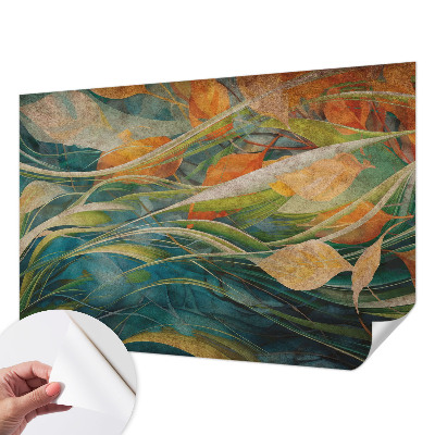 3D photo wallpaper mural with an autumn landscape