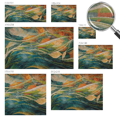 3D photo wallpaper mural with an autumn landscape