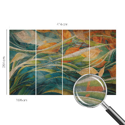 3D photo wallpaper mural with an autumn landscape