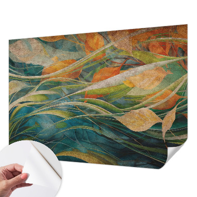 3D photo wallpaper mural with an autumn landscape