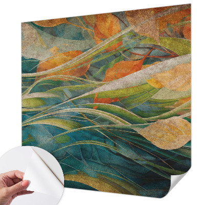 3D photo wallpaper mural with an autumn landscape