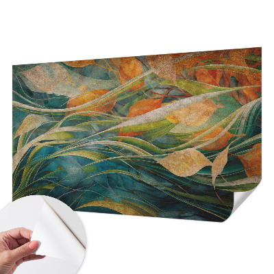 3D photo wallpaper mural with an autumn landscape