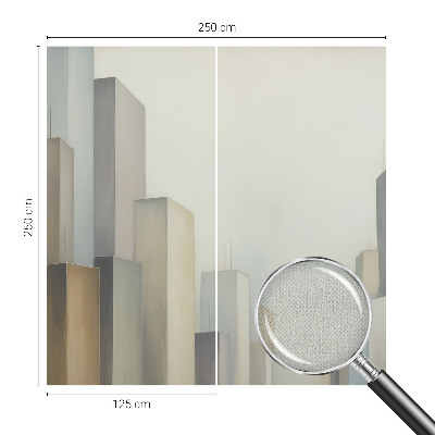 3D wall mural City skyscrapers