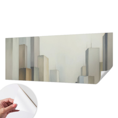 3D wall mural City skyscrapers