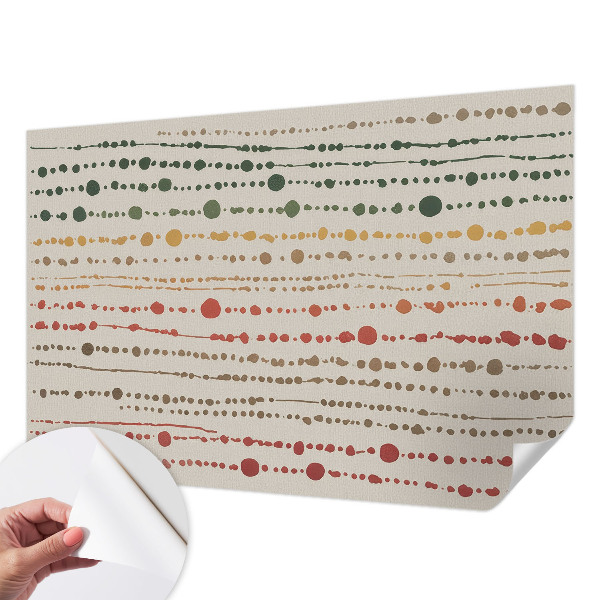 Peel and stick wallpaper mural Colorful dots