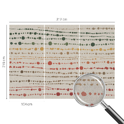 Peel and stick wallpaper mural Colorful dots