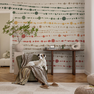 Peel and stick wallpaper mural Colorful dots