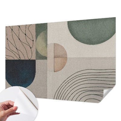 Peel and stick wall mural Geometric forms