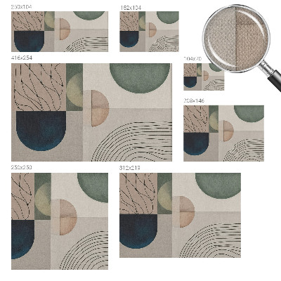 Peel and stick wall mural Geometric forms