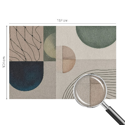 Peel and stick wall mural Geometric forms