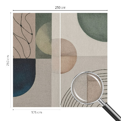 Peel and stick wall mural Geometric forms