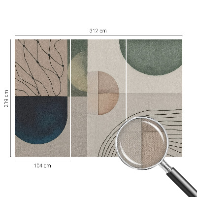 Peel and stick wall mural Geometric forms