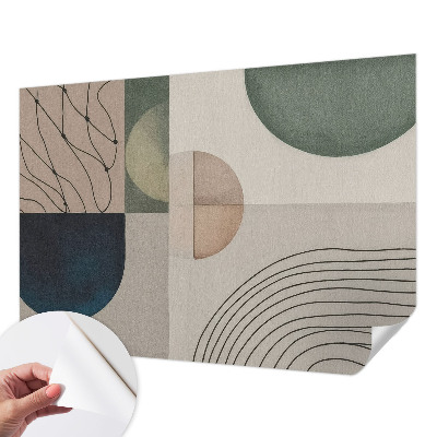 Peel and stick wall mural Geometric forms