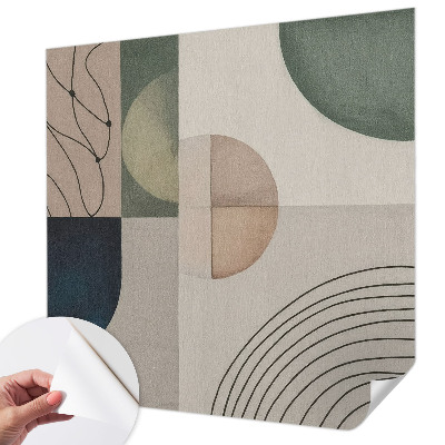 Peel and stick wall mural Geometric forms
