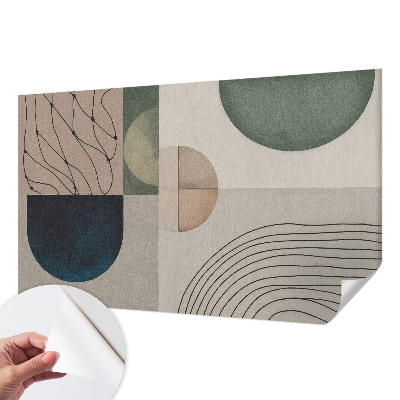 Peel and stick wall mural Geometric forms