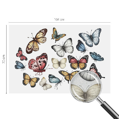 Self-adhesive wall mural Paradise butterflies