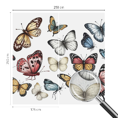 Self-adhesive wall mural Paradise butterflies