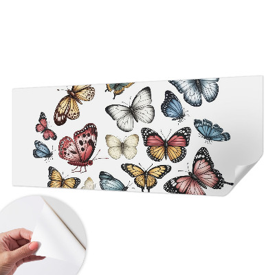 Self-adhesive wall mural Paradise butterflies
