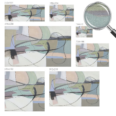 Self-adhesive photo wallpaper Pastel lines
