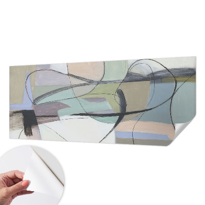 Self-adhesive photo wallpaper Pastel lines