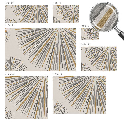 Stick-on wall mural Geometric fans