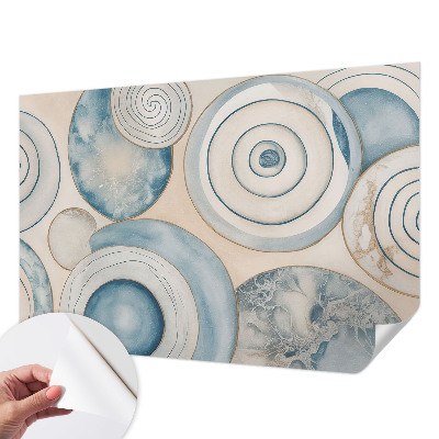 Peel and stick wall mural for living room Spiral vortices