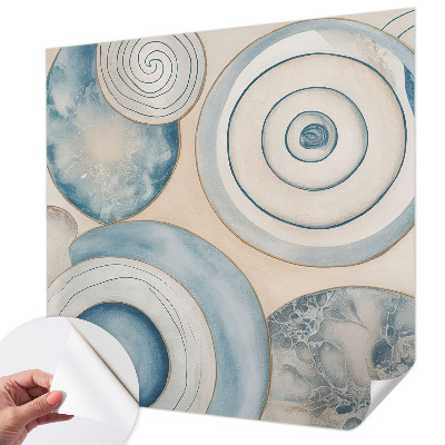 Peel and stick wall mural for living room Spiral vortices