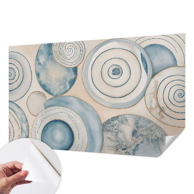 Peel and stick wall mural for living room Spiral vortices