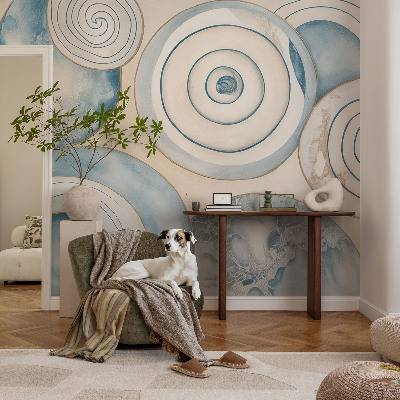 Peel and stick wall mural for living room Spiral vortices