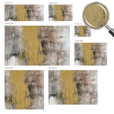Peel and stick wall mural for bedroom with an abstract vision design