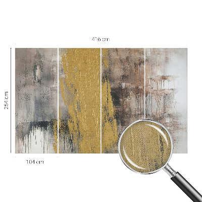 Peel and stick wall mural for bedroom with an abstract vision design