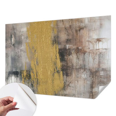 Peel and stick wall mural for bedroom with an abstract vision design