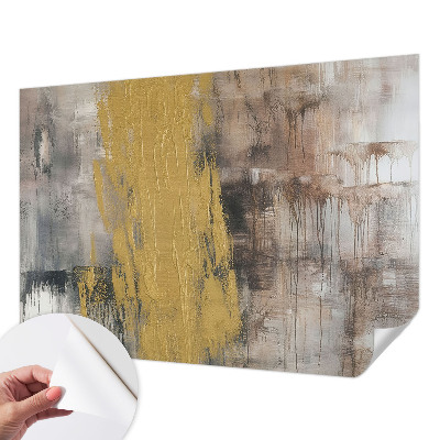 Peel and stick wall mural for bedroom with an abstract vision design