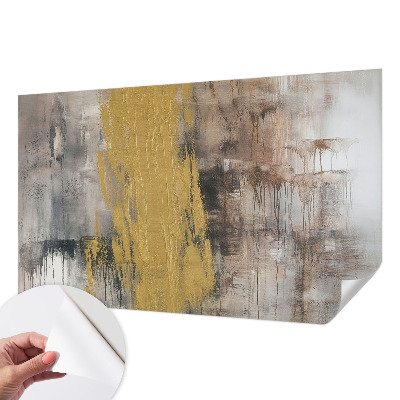 Peel and stick wall mural for bedroom with an abstract vision design
