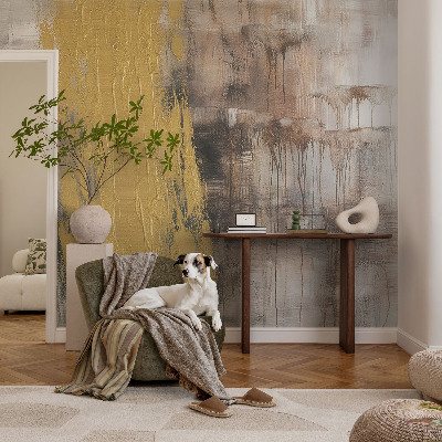Peel and stick wall mural for bedroom with an abstract vision design