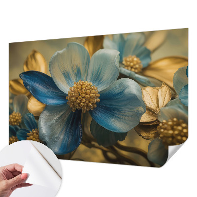 3D photo wallpaper mural with a floral arrangement design
