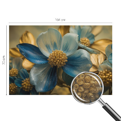 3D photo wallpaper mural with a floral arrangement design