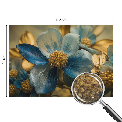 3D photo wallpaper mural with a floral arrangement design