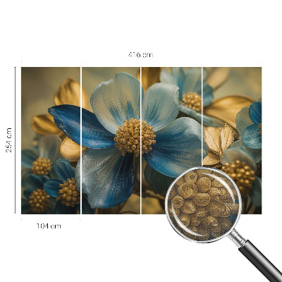 3D photo wallpaper mural with a floral arrangement design