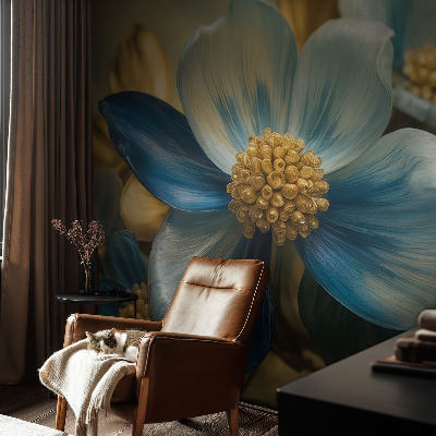 3D photo wallpaper mural with a floral arrangement design
